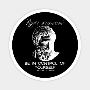 Be in control of yourself and live like a Greek ,apparel hoodie sticker coffee mug gift for everyone Magnet